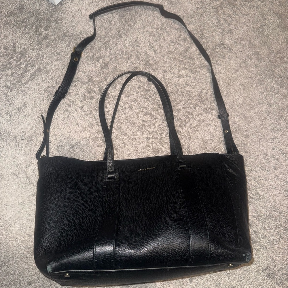 Black Leather Men's Bag